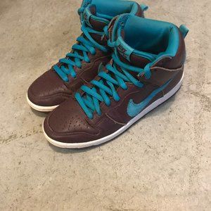 Nike sb dunk high burgundy/acquamarine